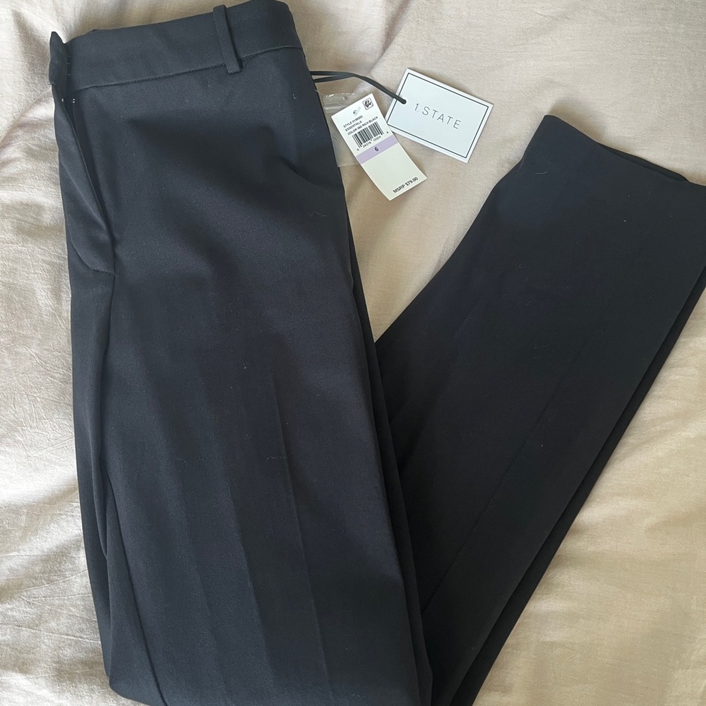 NWT 1 State Womens Stretch Twill Slim Ankle Pants Stretch Cotton 6